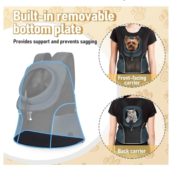 Pet Carrier Backpack with Mesh Window - Picture 5 of 16